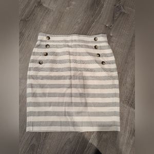 LOFT striped skirt